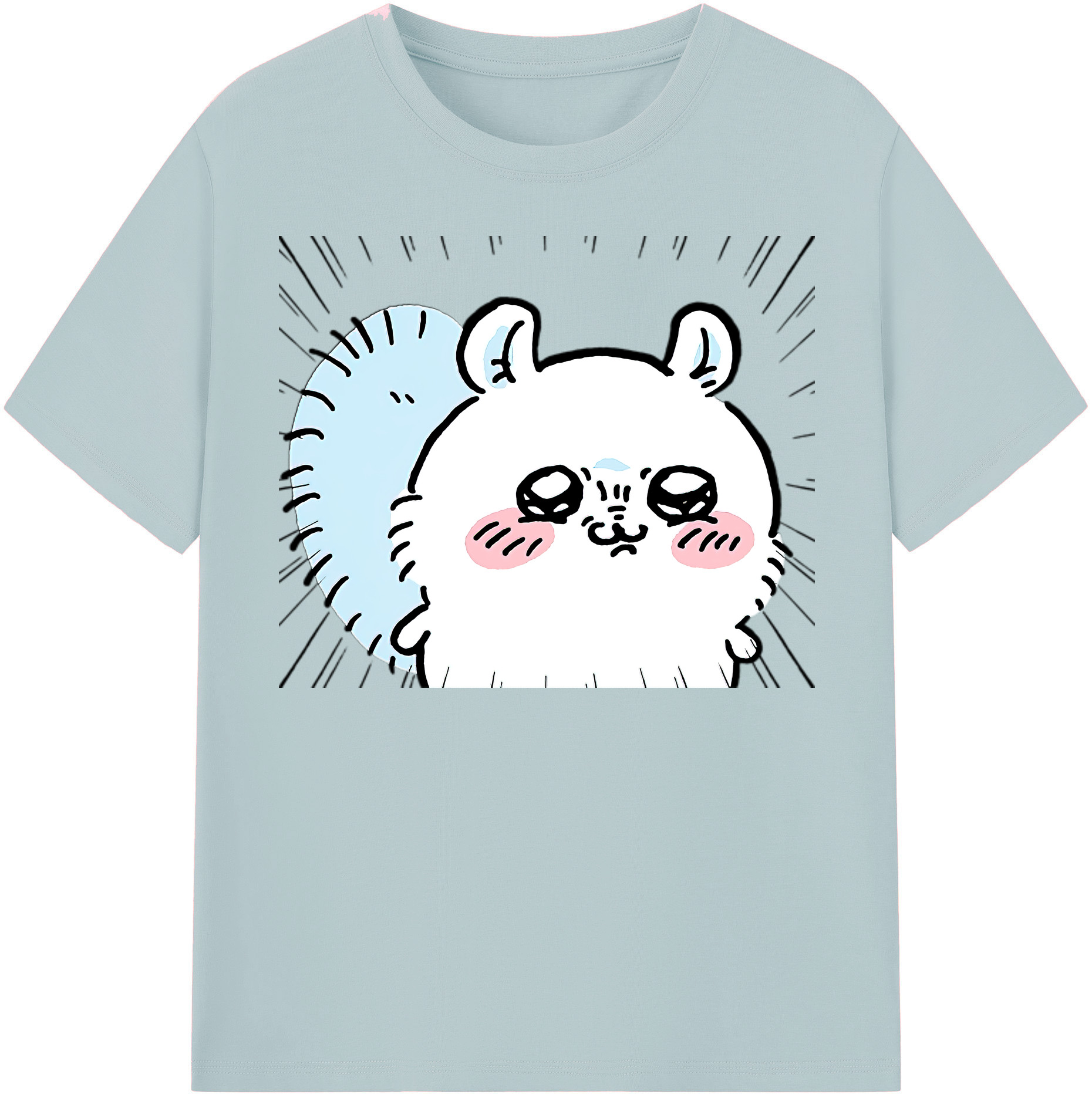 （画像用） ちいかわ モモンガ Chii-kawa Momonga 綿100％半袖Tシャツ（フロントプリント）